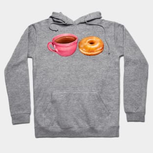 Coffee & Glazed Donut Hoodie